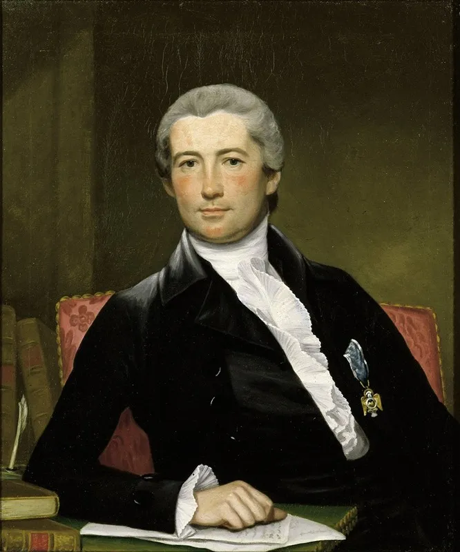 Portrait Of General Giles Wall Art by Joseph Wright of Derby - High-Resolution Digital Print