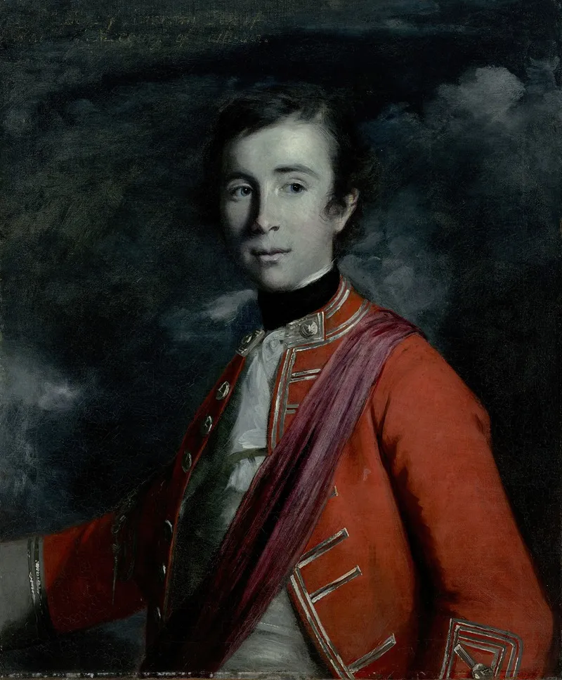 Portrait Of General William John Kerr 1737 1815 5th Marquess Of Lothian Styled Lord Newbottle And Later Earl Of Ancram Wall Art by Sir Joshua Reynolds - High-Resolution Digital Print