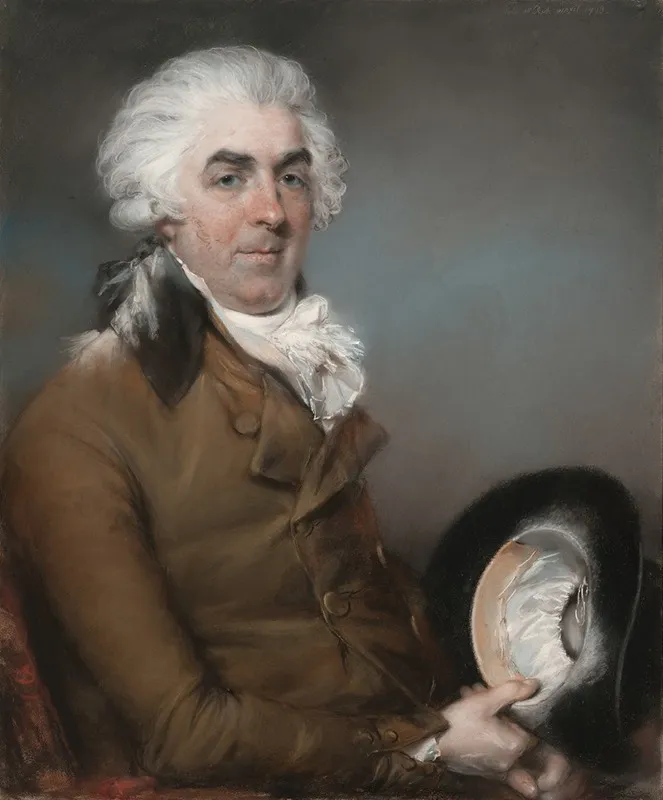 Portrait Of George De Ligne Gregory 1740 1822 Wall Art by John Russell - High-Resolution Digital Print