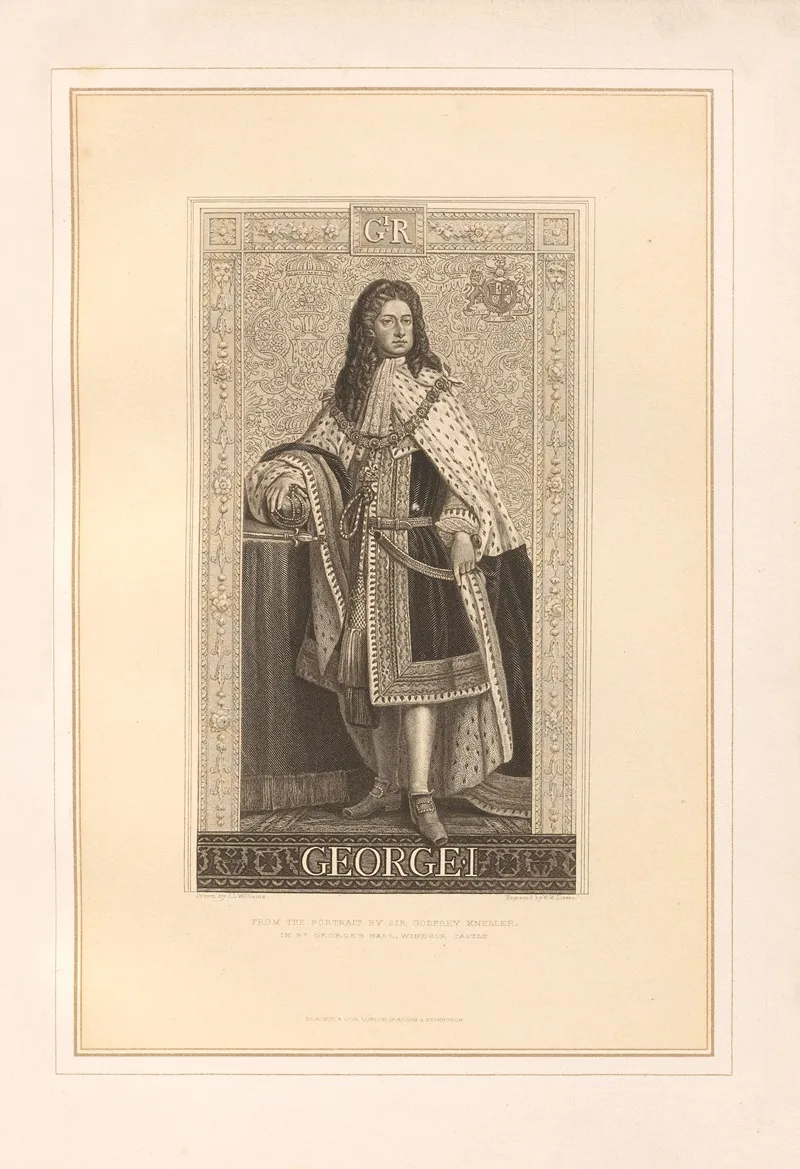 Portrait Of George I Wall Art by Thomas Archer - High-Resolution Digital Print