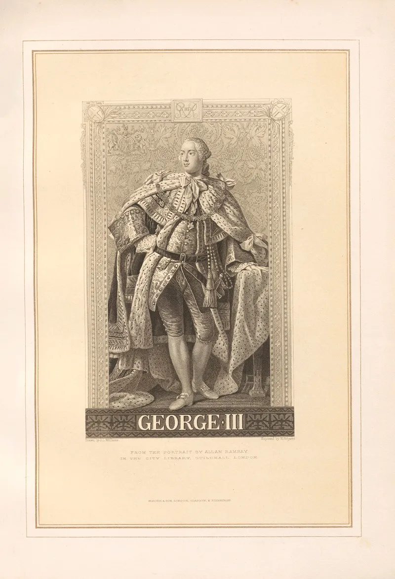 Portrait Of George Iii 2 Wall Art by Thomas Archer - High-Resolution Digital Print