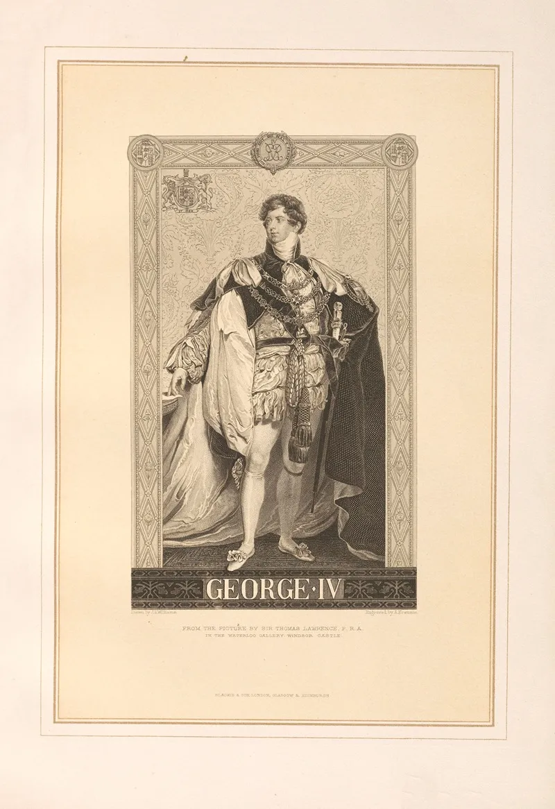 Portrait Of George Iv Wall Art by Thomas Archer - High-Resolution Digital Print