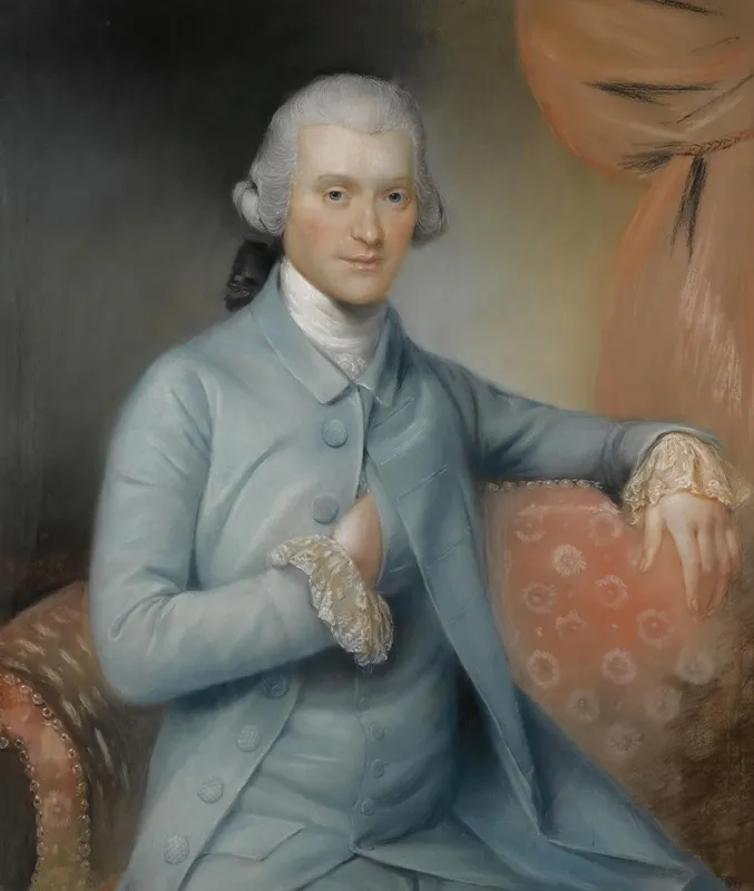 Portrait Of George Medley Wall Art by John Russell - High-Resolution Digital Print