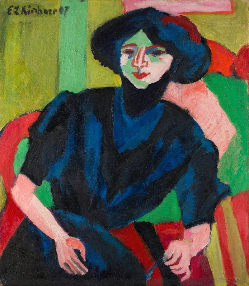 Portrait Of Gerti Wall Art by Ernst Ludwig Kirchner - High-Resolution Digital Print