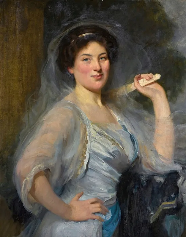 Portrait Of Gertrude Salaman The Artists Niece