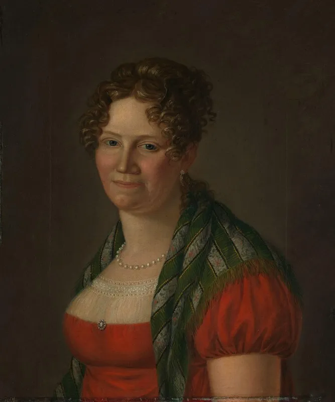 Portrait Of Gesina Orbech Ring Wall Art by Jacob Munch - High-Resolution Digital Print