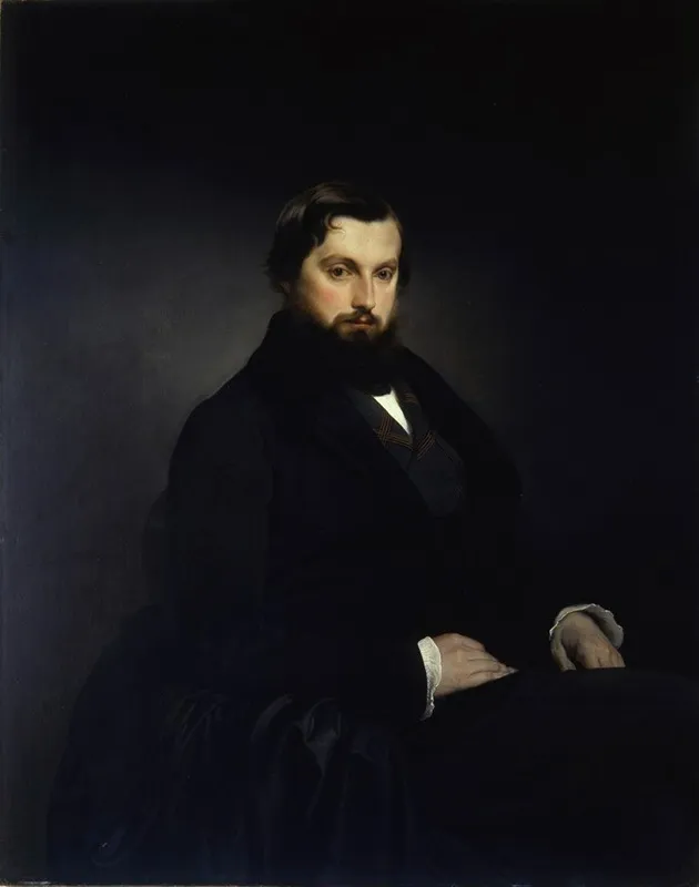 Portrait Of Gian Giacomo Poldi Pezzoli Wall Art by Francesco Hayez - High-Resolution Digital Print