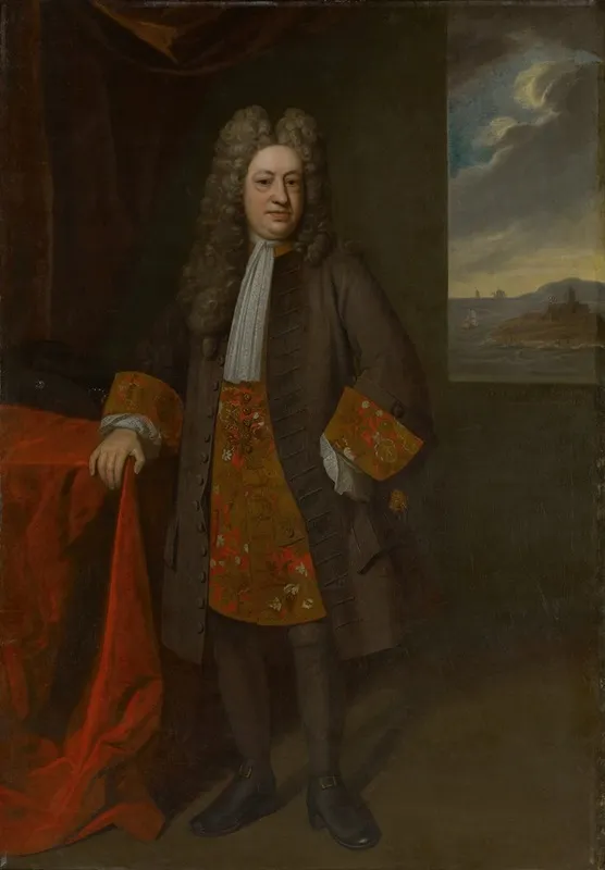 Portrait Of Gov Elihu Yale Wall Art by Enoch Seeman - High-Resolution Digital Print