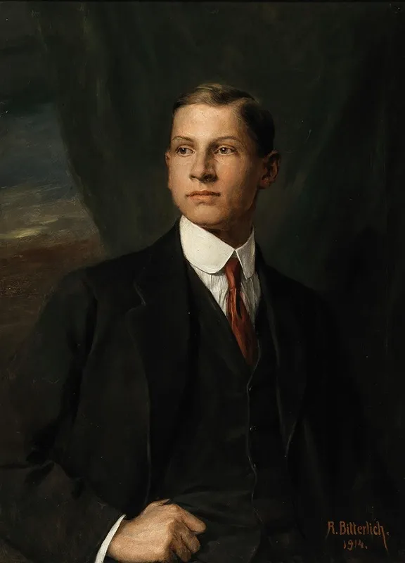Portrait Of Hans Johann Nepomuk Reithoffer Wall Art by Richard Bitterlich - High-Resolution Digital Print