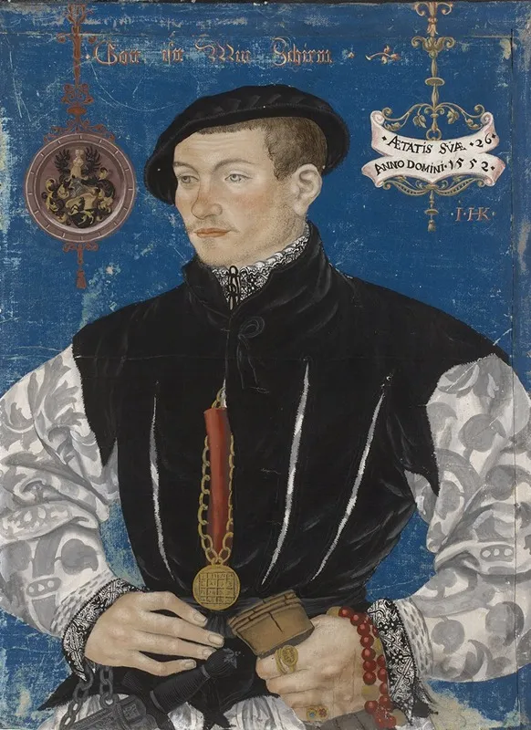 Portrait Of Hans Rispach Wall Art by Hans Hug Kluber - High-Resolution Digital Print