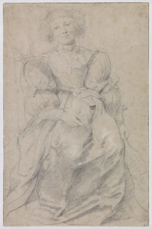 Portrait Of Helene Fourment Wall Art by Peter Paul Rubens - High-Resolution Digital Print