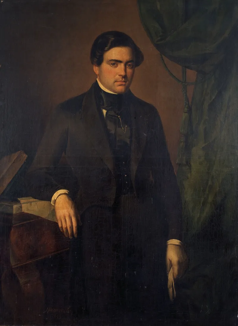 Portrait Of Henri Fermond Wall Art by Joseph Pauwels - High-Resolution Digital Print