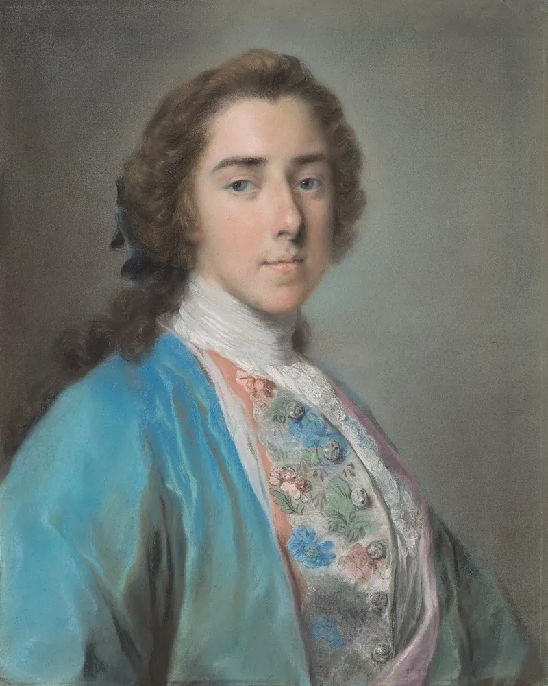 Portrait Of Henry Fiennes Pelham Clinton Ninth Earl Of Lincoln And Second Duke Of Newcastle Wall Art by Rosalba Carriera - High-Resolution Digital Print