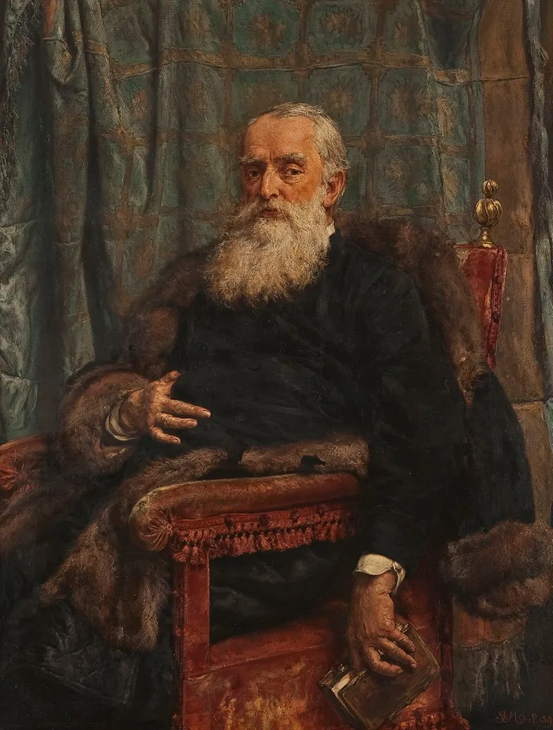 Portrait Of Henryk Krajewski Wall Art by Jan Matejko - High-Resolution Digital Print