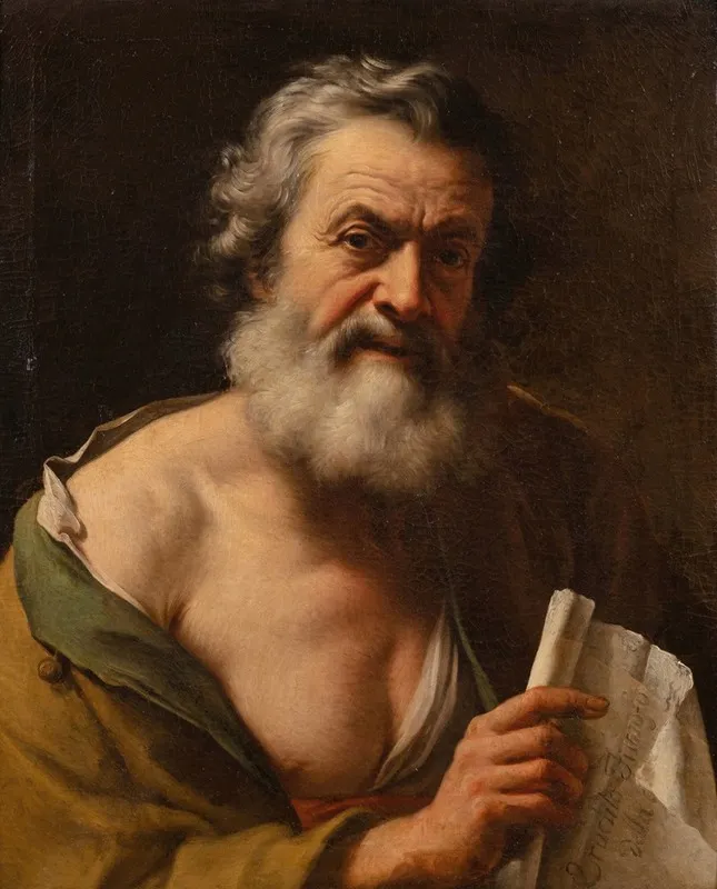 Portrait Of Heraclitus Wall Art by Etienne Parrocel - High-Resolution Digital Print