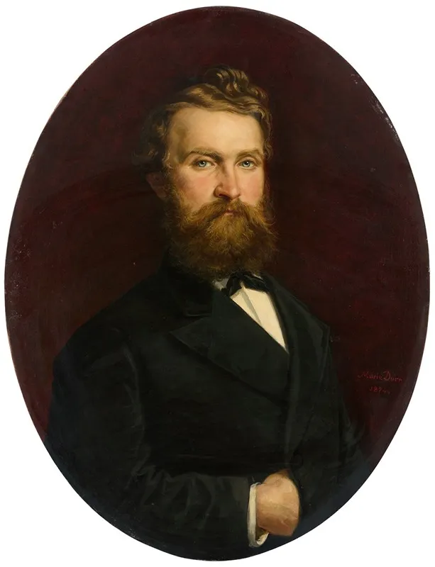 Portrait Of Hermann Krebs Wall Art by Marie Dürr-Grossmann - High-Resolution Digital Print