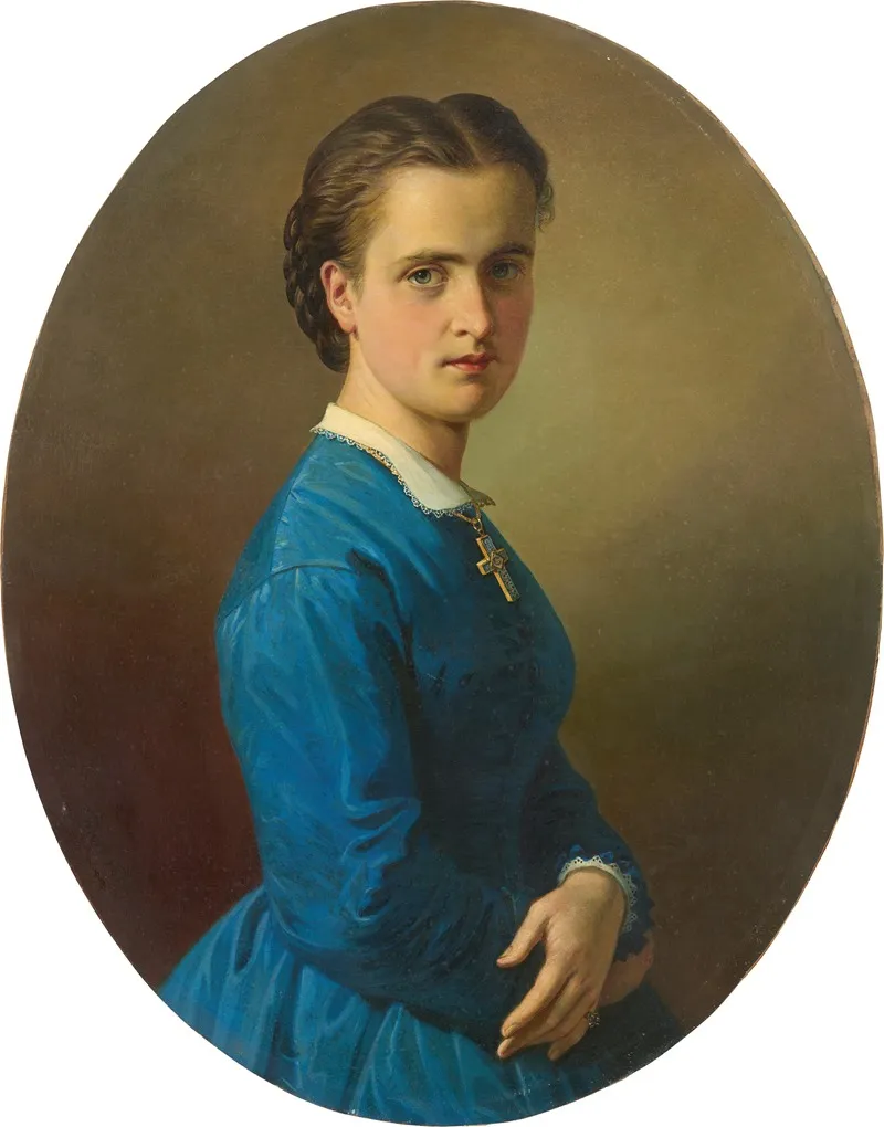 Portrait Of Hermine Krebs Wall Art by Wilhelm Dürr - High-Resolution Digital Print