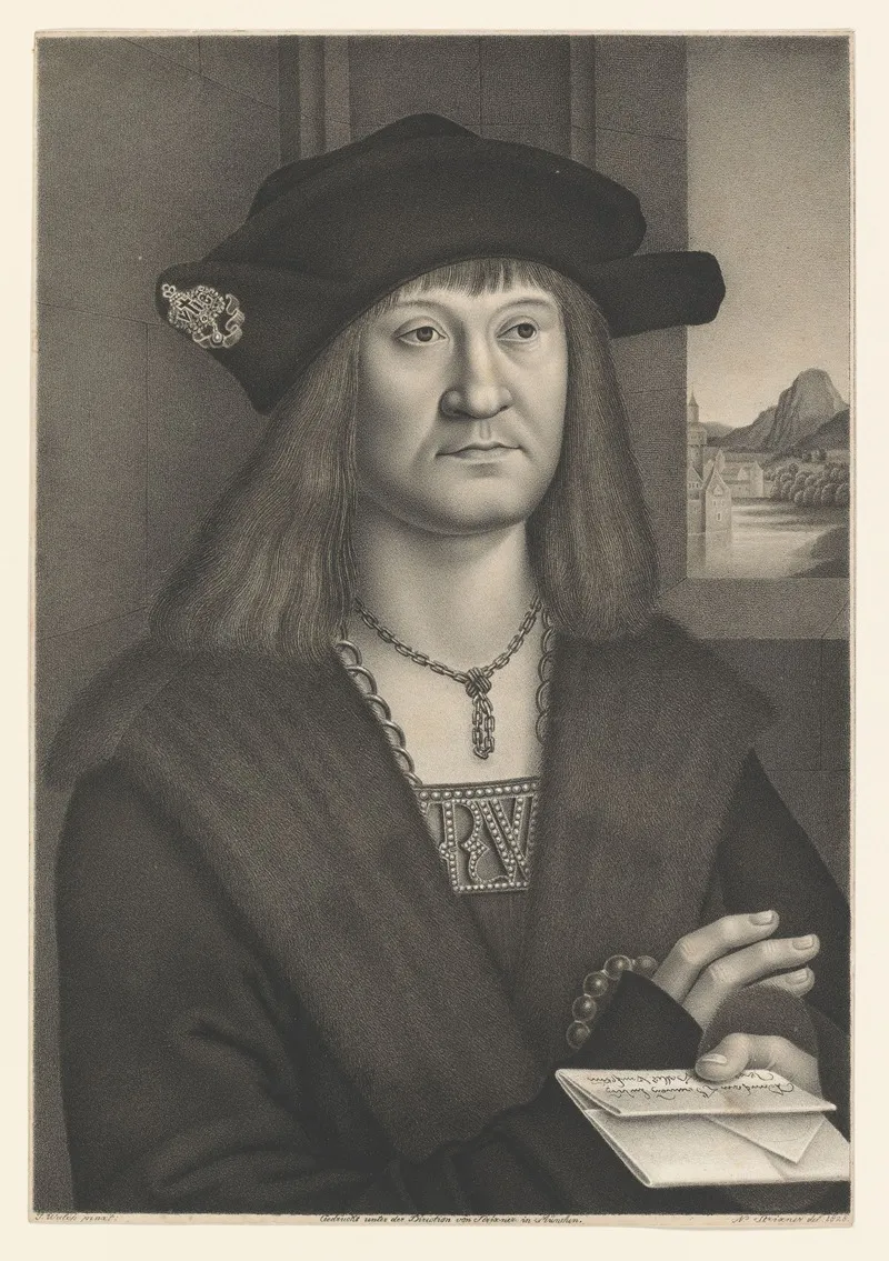 Portrait Of Hieronymus Haller Von Hallerstein Wall Art by Johann Nepomuk Strixner - High-Resolution Digital Print