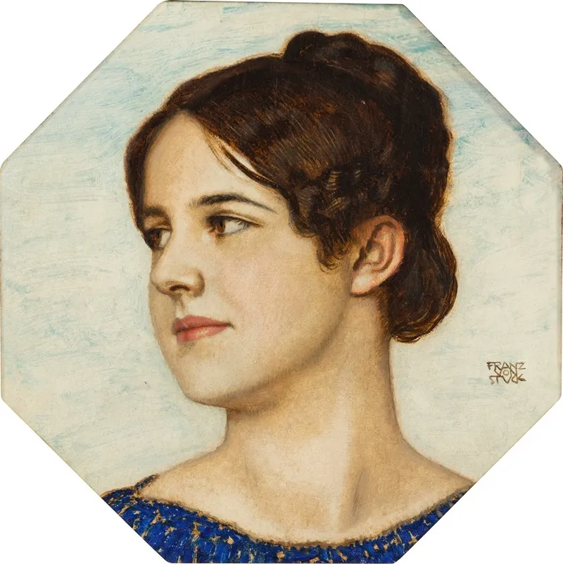 Portrait Of His Daughter Marie Wall Art by Franz von Stuck - High-Resolution Digital Print