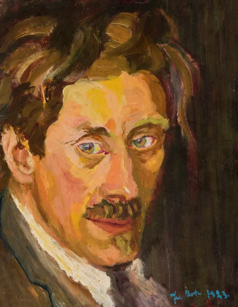 Portrait Of Husband Jan Bohuszewicz 2 Wall Art by Józefa Bohuszewicz - High-Resolution Digital Print