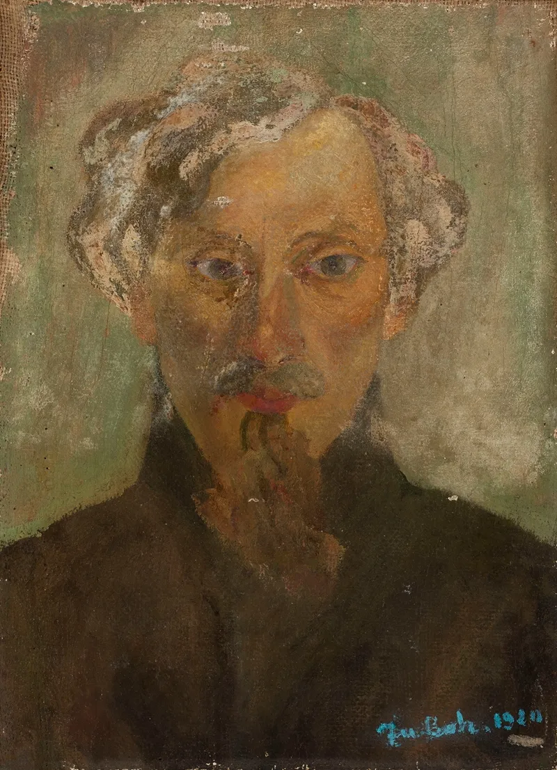 Portrait Of Husband Jan Bohuszewicz Wall Art by Józefa Bohuszewicz - High-Resolution Digital Print