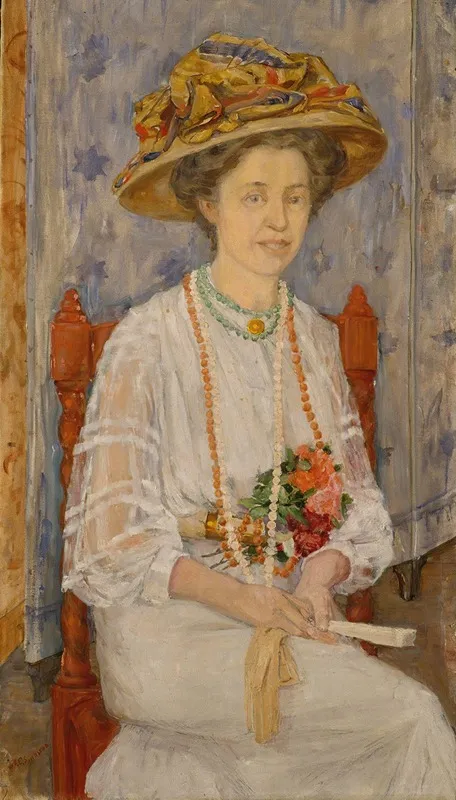 Portrait Of Ingeborg Lercke Wall Art by Anders Castus Svarstad - High-Resolution Digital Print