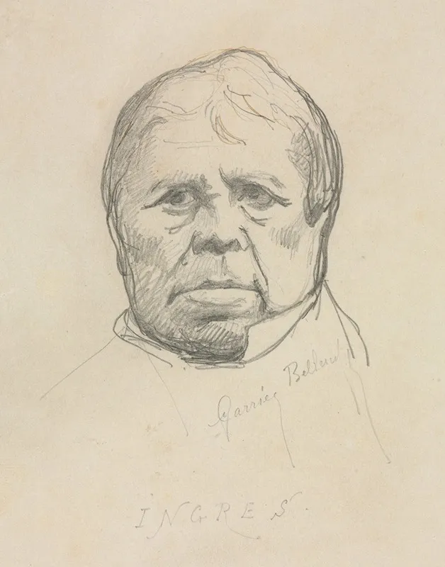 Portrait Of Ingres Wall Art by Albert-Ernest Carrier-Belleuse - High-Resolution Digital Print