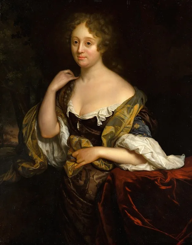 Portrait Of Isabella Agneta Deutz Wall Art by Godfried Schalcken - High-Resolution Digital Print