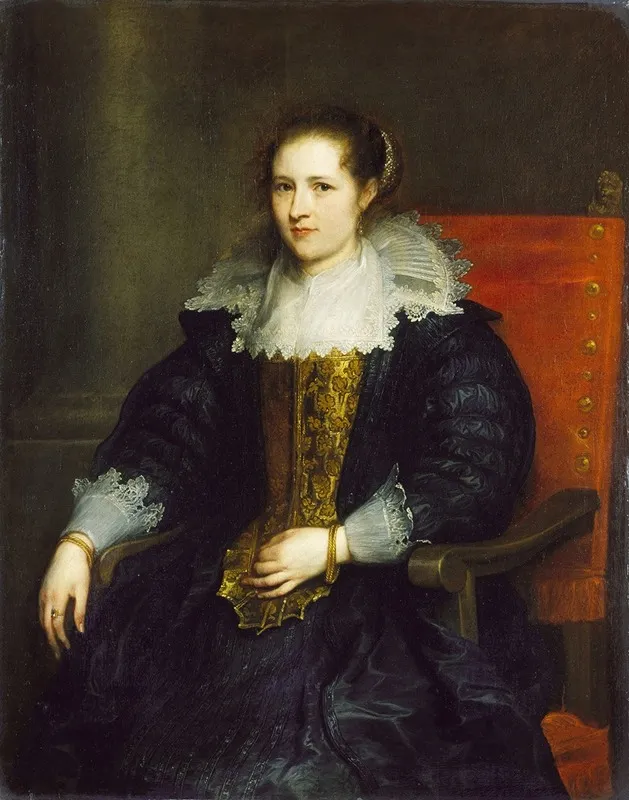 Portrait Of Isabella Waerbeke Wall Art by Anthony van Dyck - High-Resolution Digital Print