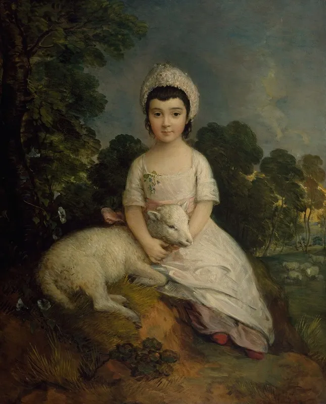 Portrait Of Isabelle Bell Franks Wall Art by Thomas Gainsborough - High-Resolution Digital Print