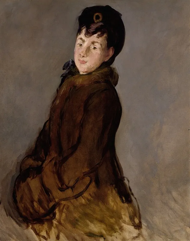 Portrait Of Isabelle Lemonnier With A Muff