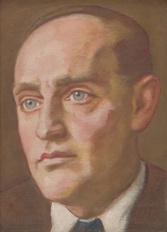 Portrait Of J P Wall Art by Milan Thomka Mitrovský - High-Resolution Digital Print
