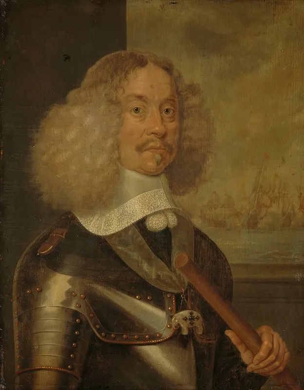 Portrait Of Jacob Baron Van Wassenaer Lord Of Obdam Lieutenant Admiral Of Holland And West Friesland Wall Art by Abraham van Westerveld - High-Resolution Digital Print