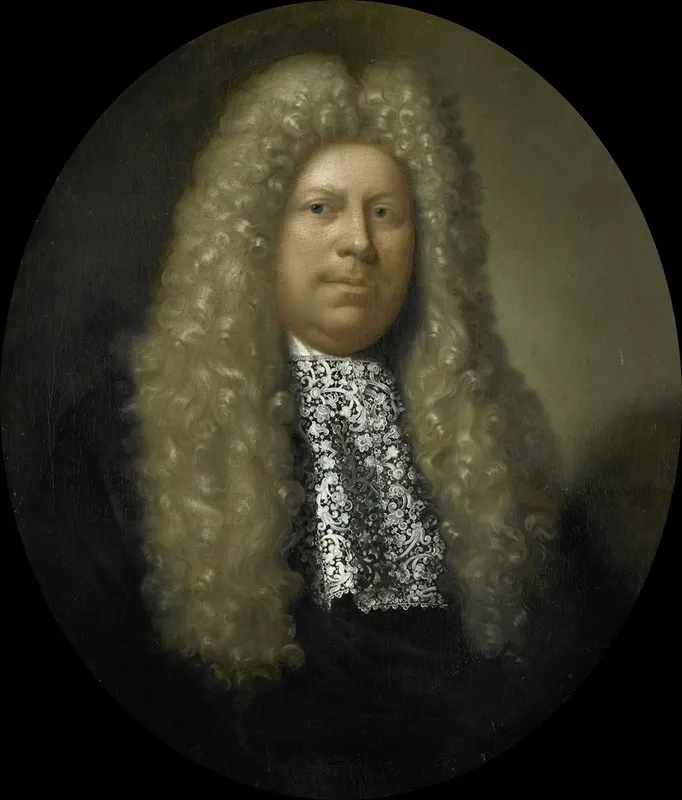 Portrait Of Jacob Dane Director Of The Rotterdam Chamber Of The Dutch East India Company Elected 1689 Wall Art by Pieter Van Der Werff - High-Resolution Digital Print
