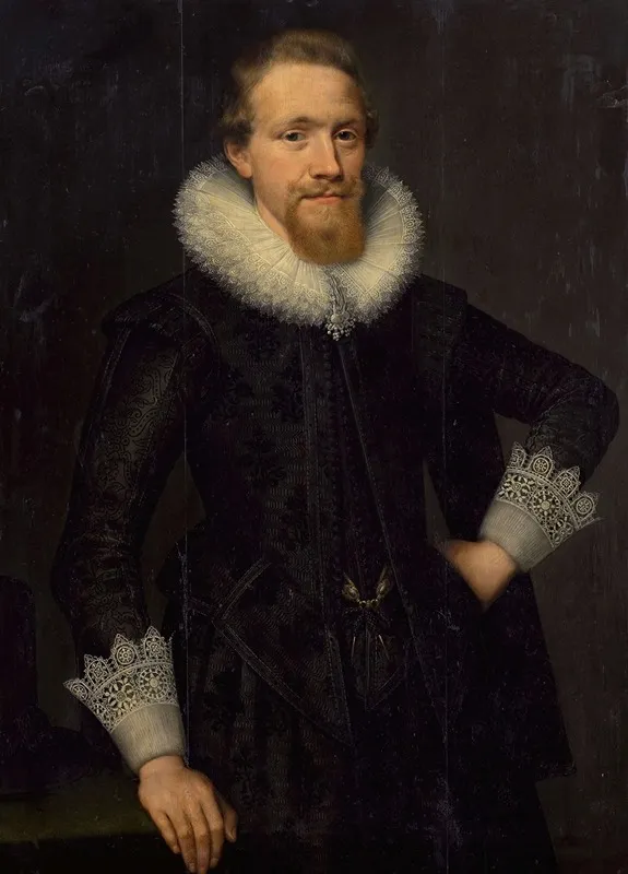 Portrait Of Jacob Pergens Wall Art by Salomon Mesdach - High-Resolution Digital Print