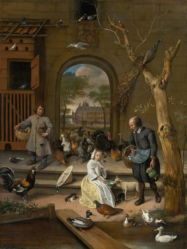 Portrait Of Jacoba Maria Van Wassenaer 1654 1683known As The Poultry Yard
