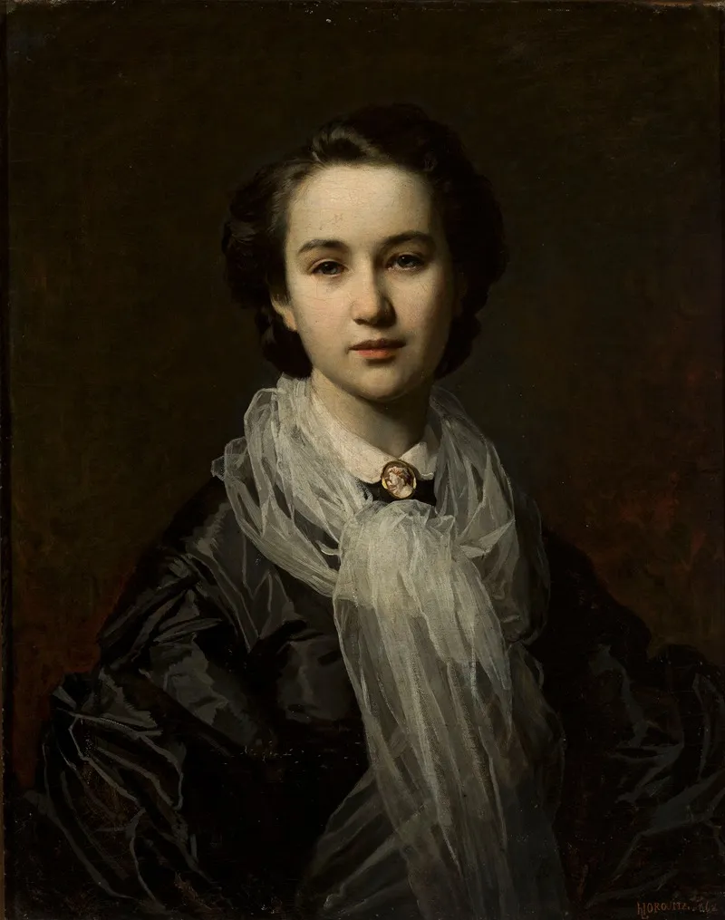 Portrait Of Jadwiga Dembowska Chatelaine Wall Art by Leopold Horowitz - High-Resolution Digital Print