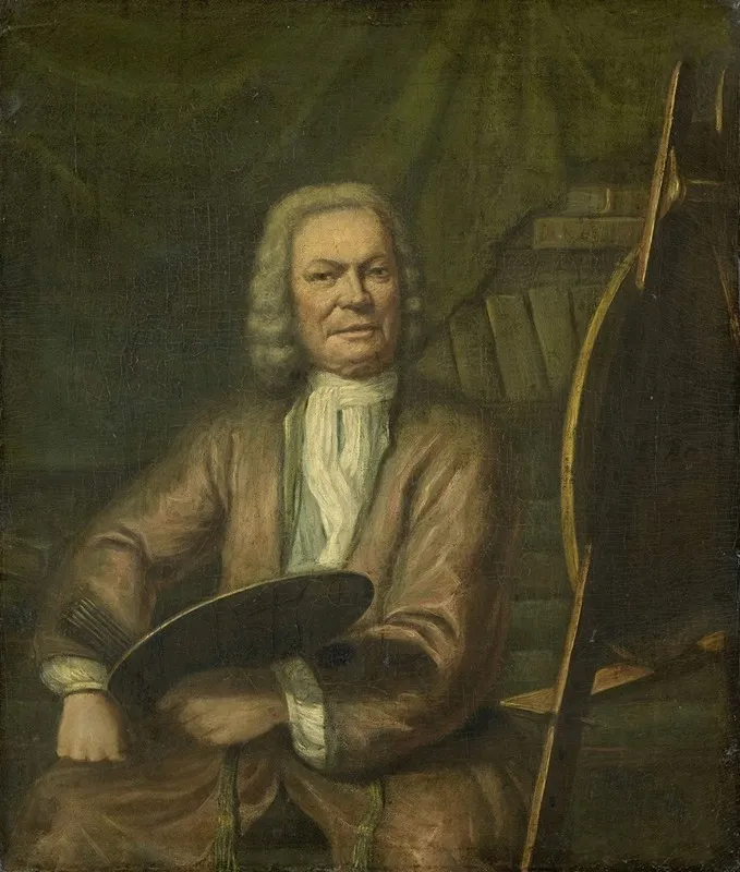 Portrait Of Jan Maurits Quinkhard Painter Wall Art by Cornelis Wever - High-Resolution Digital Print