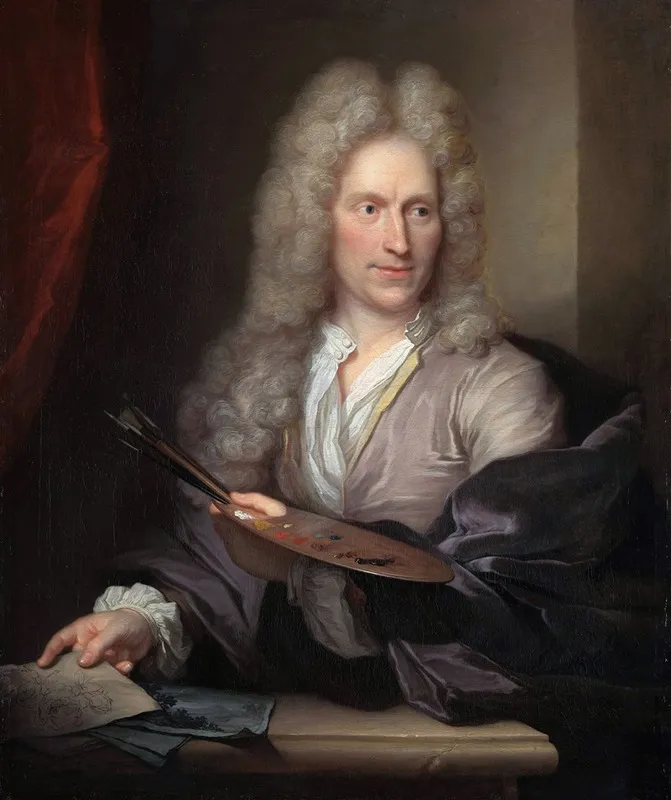 Portrait Of Jan Van Huysum Wall Art by Arnold Boonen - High-Resolution Digital Print