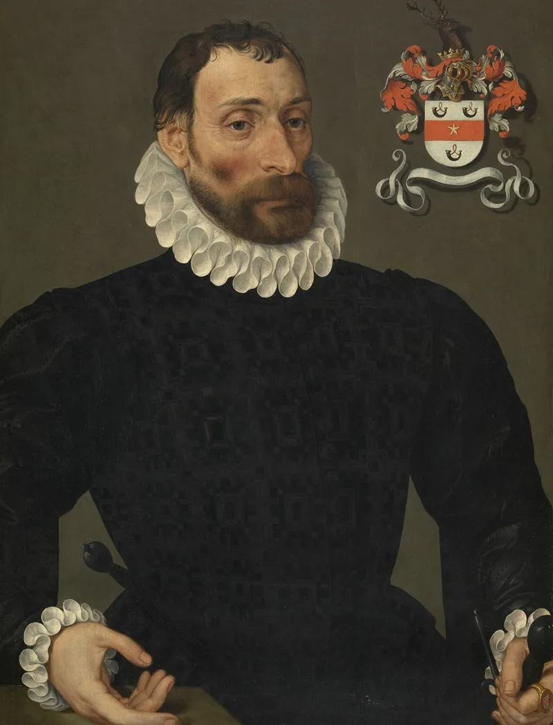 Portrait Of Jan Wyts Wall Art by Pieter Pourbus - High-Resolution Digital Print