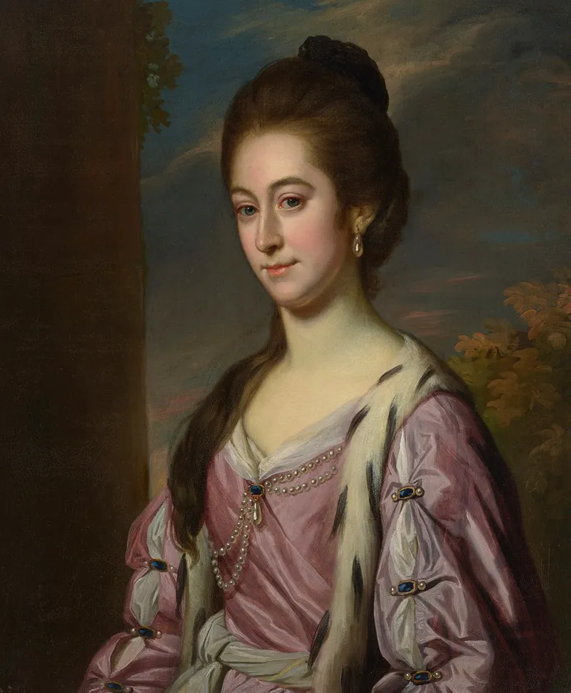 Portrait Of Jane Cressett Pelham 1740 1820 Nee Hardinge Wall Art by Nathaniel Dance Holland - High-Resolution Digital Print