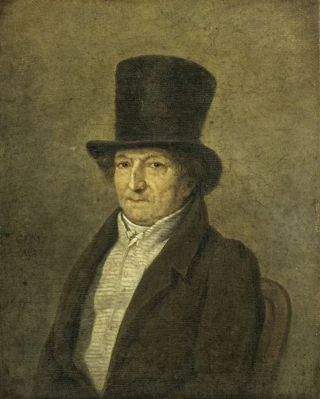 Portrait Of Jean Bernard Art Collector And Painter In Amsterdam Wall Art by Gerrit Jan Michaëlis - High-Resolution Digital Print