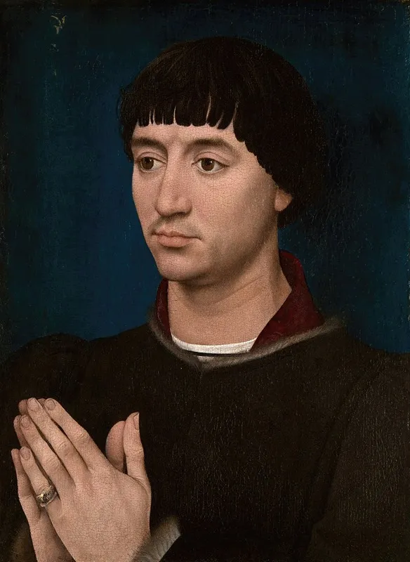 Portrait Of Jean Gros Wall Art by Workshop of Rogier van der Weyden - High-Resolution Digital Print