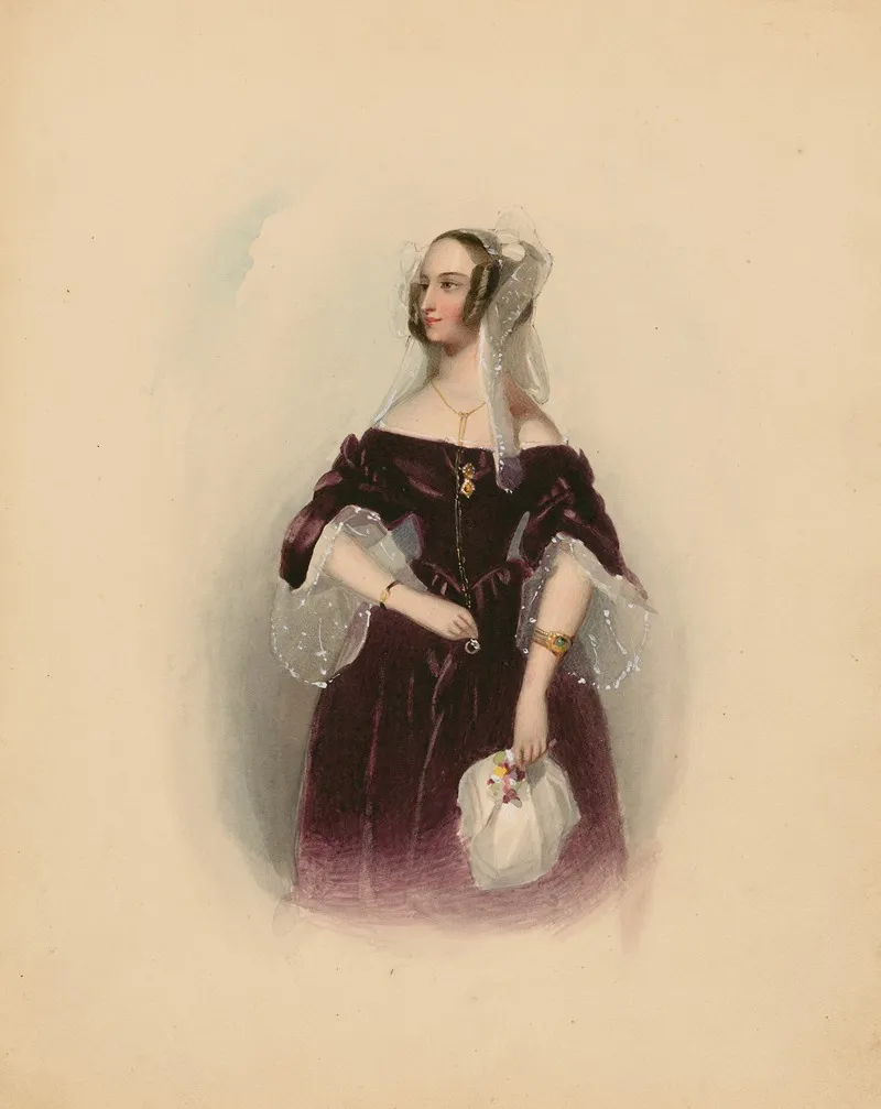 Portrait Of Jessica From Shakespeares Merchant Of Venice Wall Art by J. Smith - High-Resolution Digital Print
