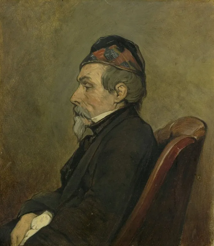 Portrait Of Johan Hendrick Louis Meyer Marine Painter