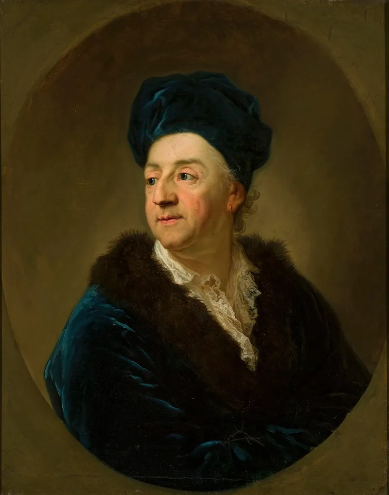 Portrait Of Johann N Schaffgotsch In A Dressing Gown Wall Art by Anton Graff - High-Resolution Digital Print