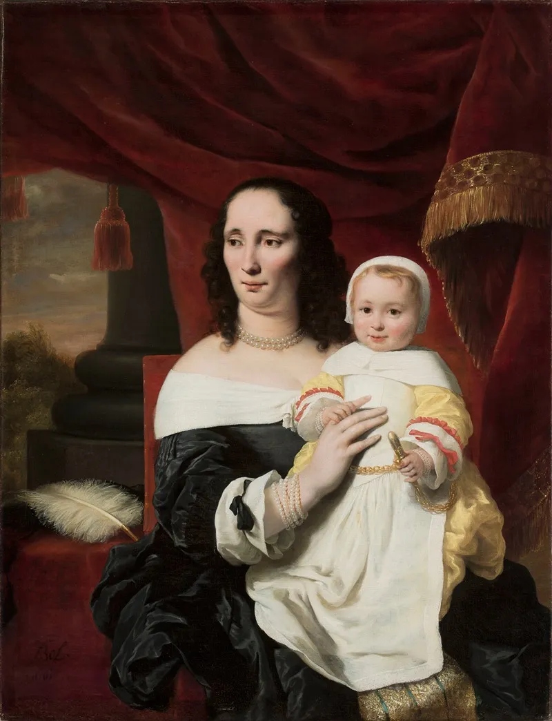 Portrait Of Johanna De Geer Trip With Her Daughter Cecilia