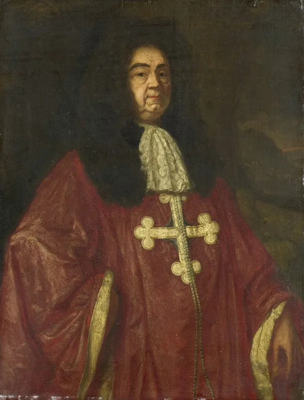 Portrait Of Johannes Camprich Van Cronefelt Knight Of The Order Of St Maurice And St Lazarus Imperial German Ambassador To The Hague Wall Art by Simon Ruys - High-Resolution Digital Print