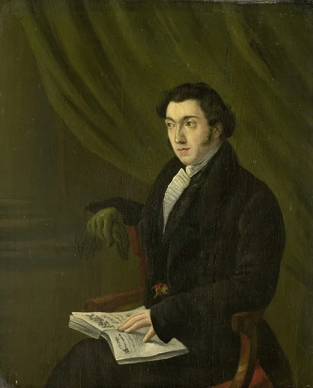 Portrait Of Johannes Petrus Schouberg Stamp Engraver At The Imperial Mint In Utrecht Wall Art by Abraham Hendrik Winter - High-Resolution Digital Print
