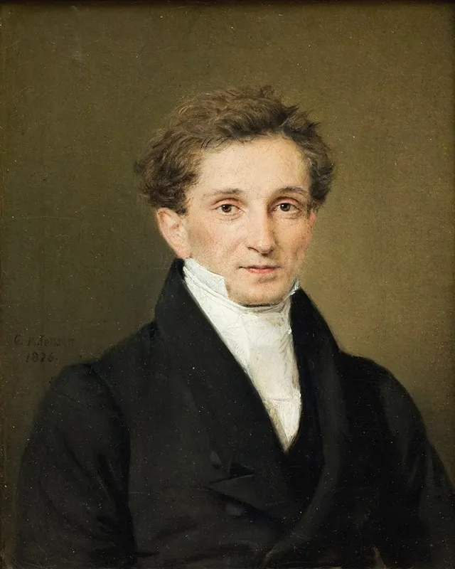 Portrait Of Johannes Sobotker Hohlenberg Wall Art by Christian Albrecht Jensen - High-Resolution Digital Print